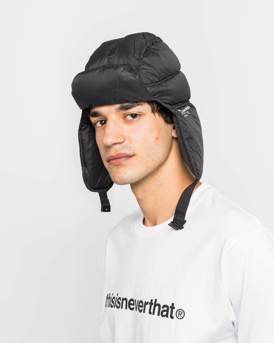 thisisneverthat - PERTEX T Down Trooper Hat - Black - UP THERE