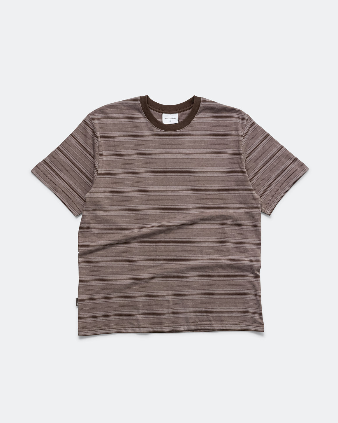 thisisneverthat - Striped SS Tee - Brown - UP THERE