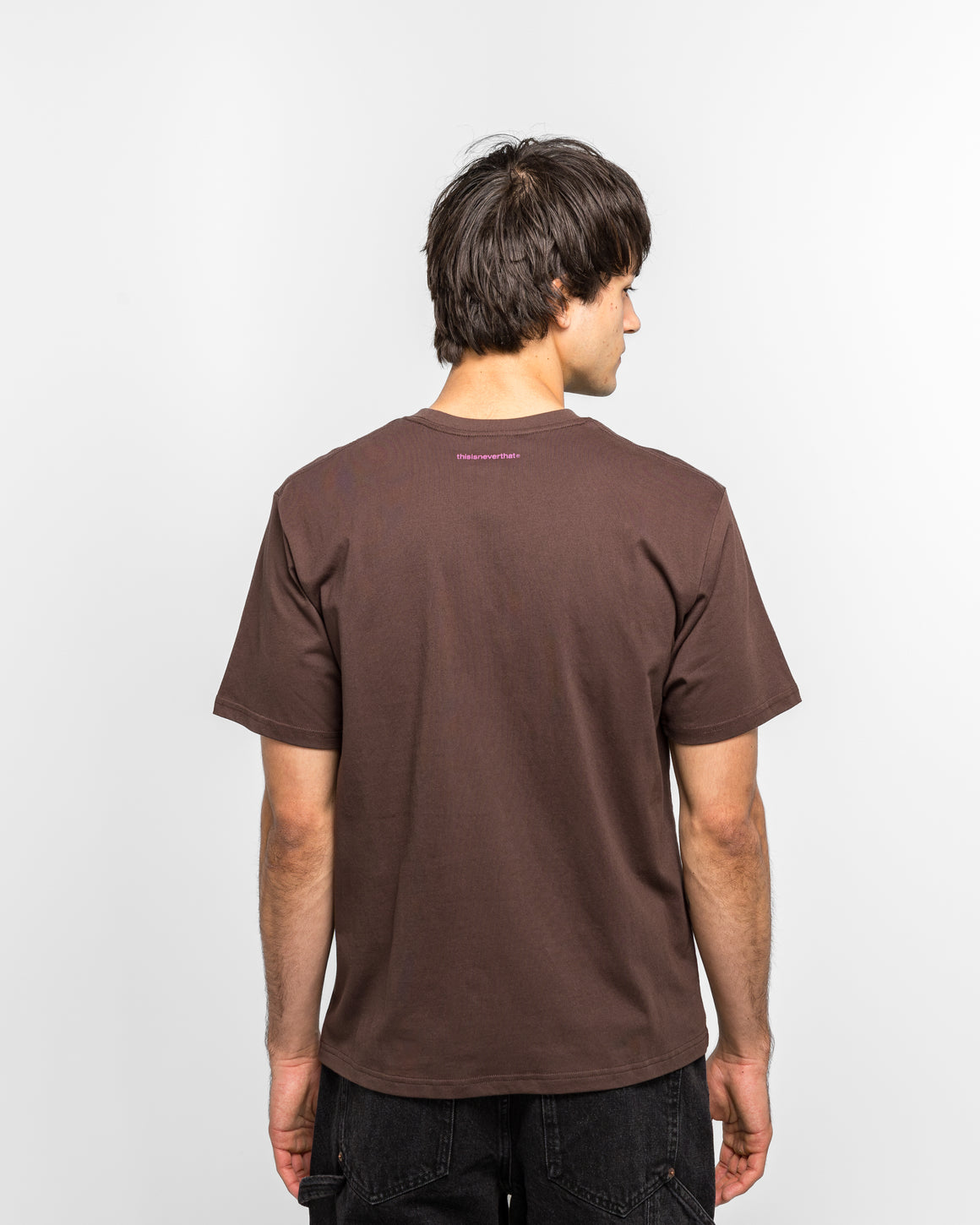 thisisneverthat - T-Logo Tee - Dark Chocolate - UP THERE