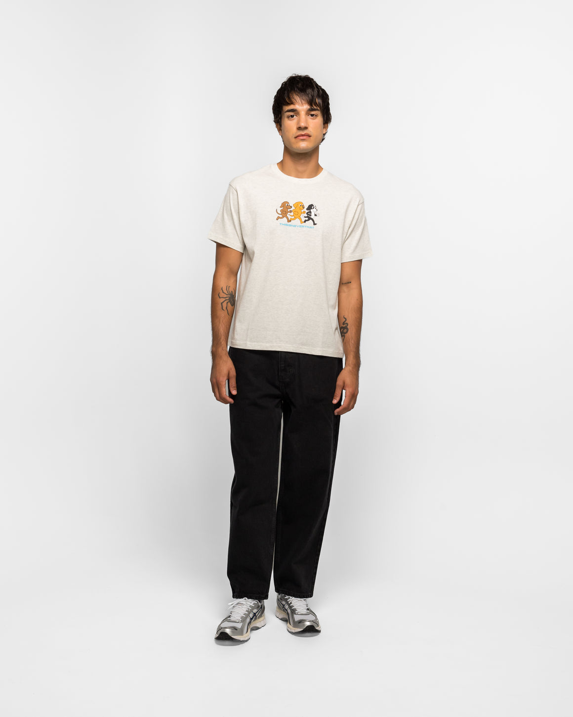 thisisneverthat - Dogs Tee - Oatmeal - UP THERE