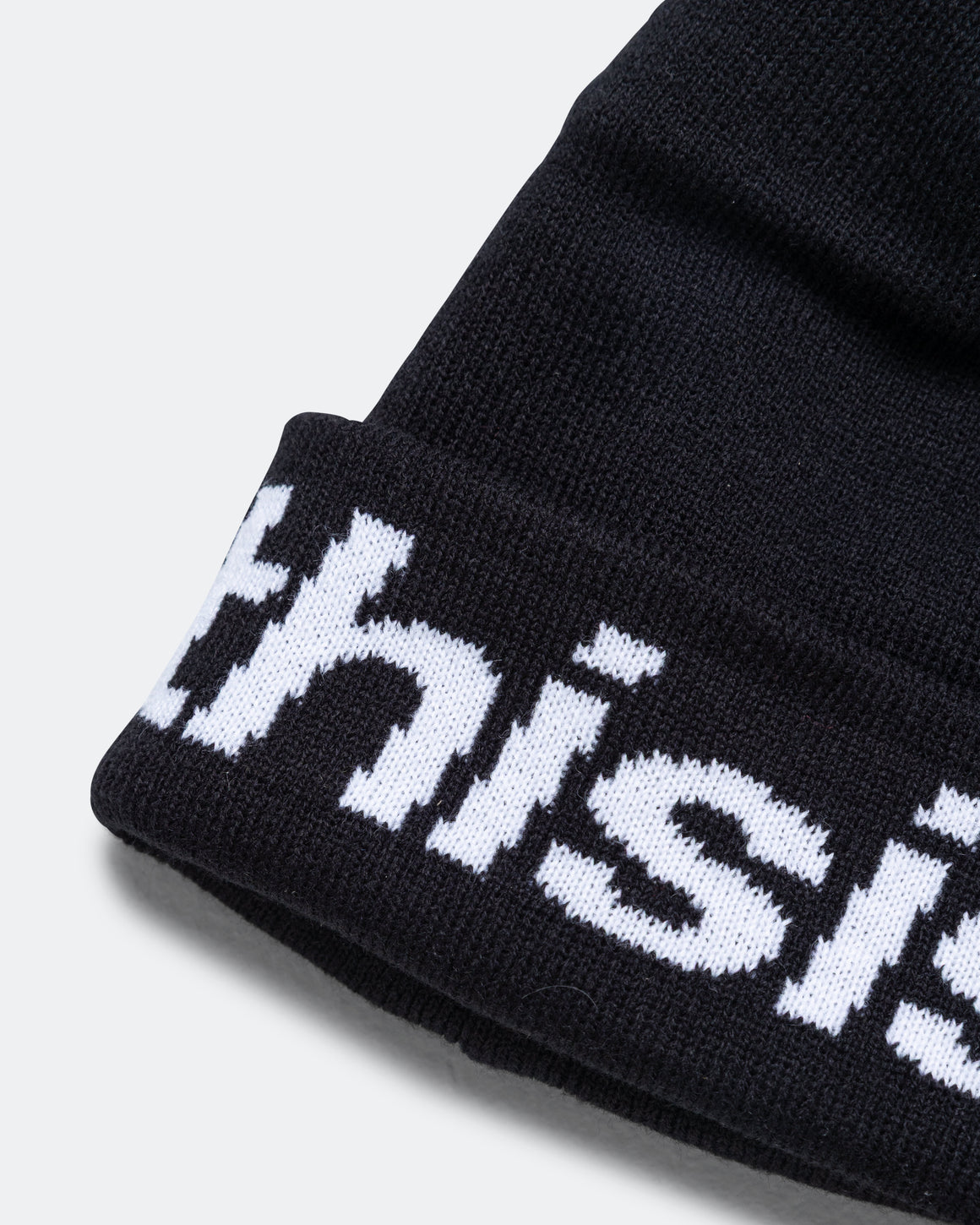 thisisneverthat - HSP-Logo Big Cuff Beanie - Black - UP THERE