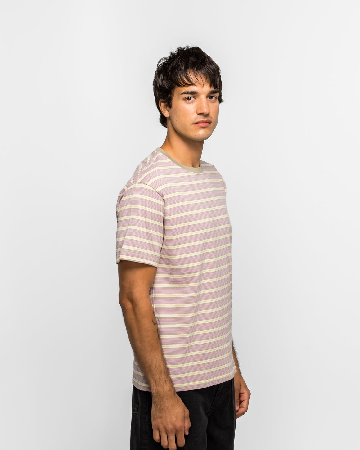 thisisneverthat - Striped Tee - Pink - UP THERE
