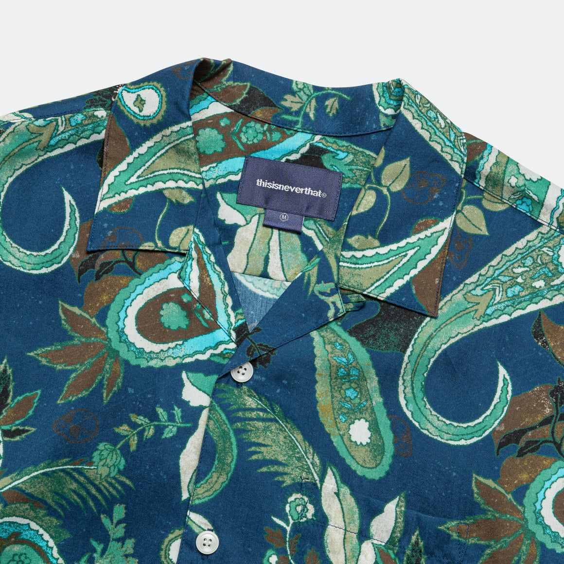 thisisneverthat - Weird Paisley SS Shirt - Navy - UP THERE