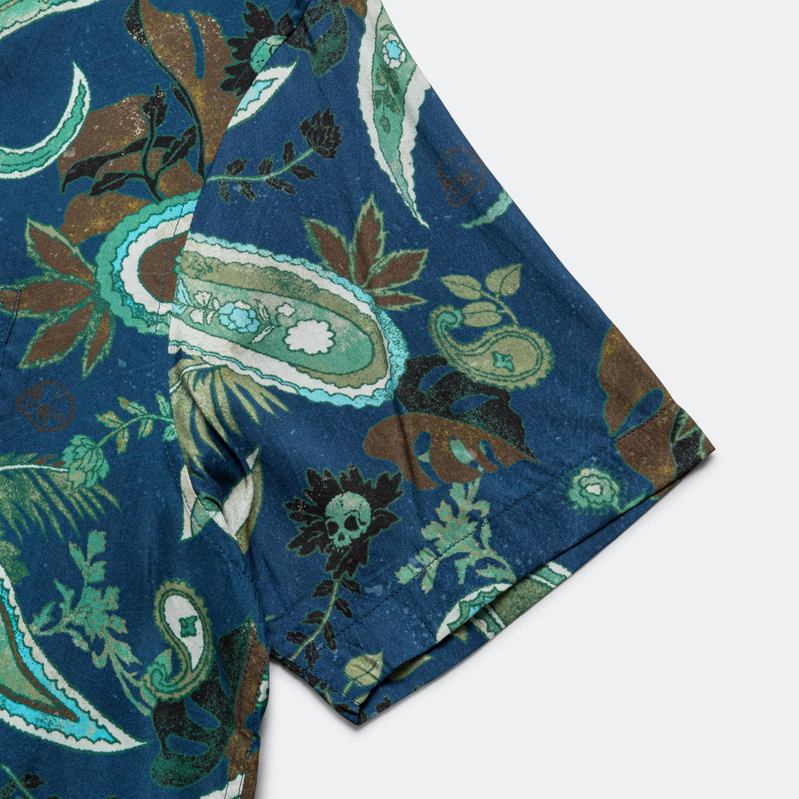 thisisneverthat - Weird Paisley SS Shirt - Navy - UP THERE