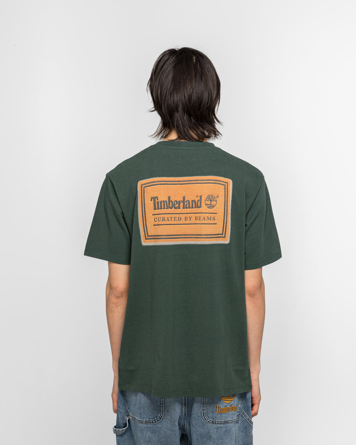 Timberland - Cotton Print T-Shirt x BEAMS - Green - UP THERE