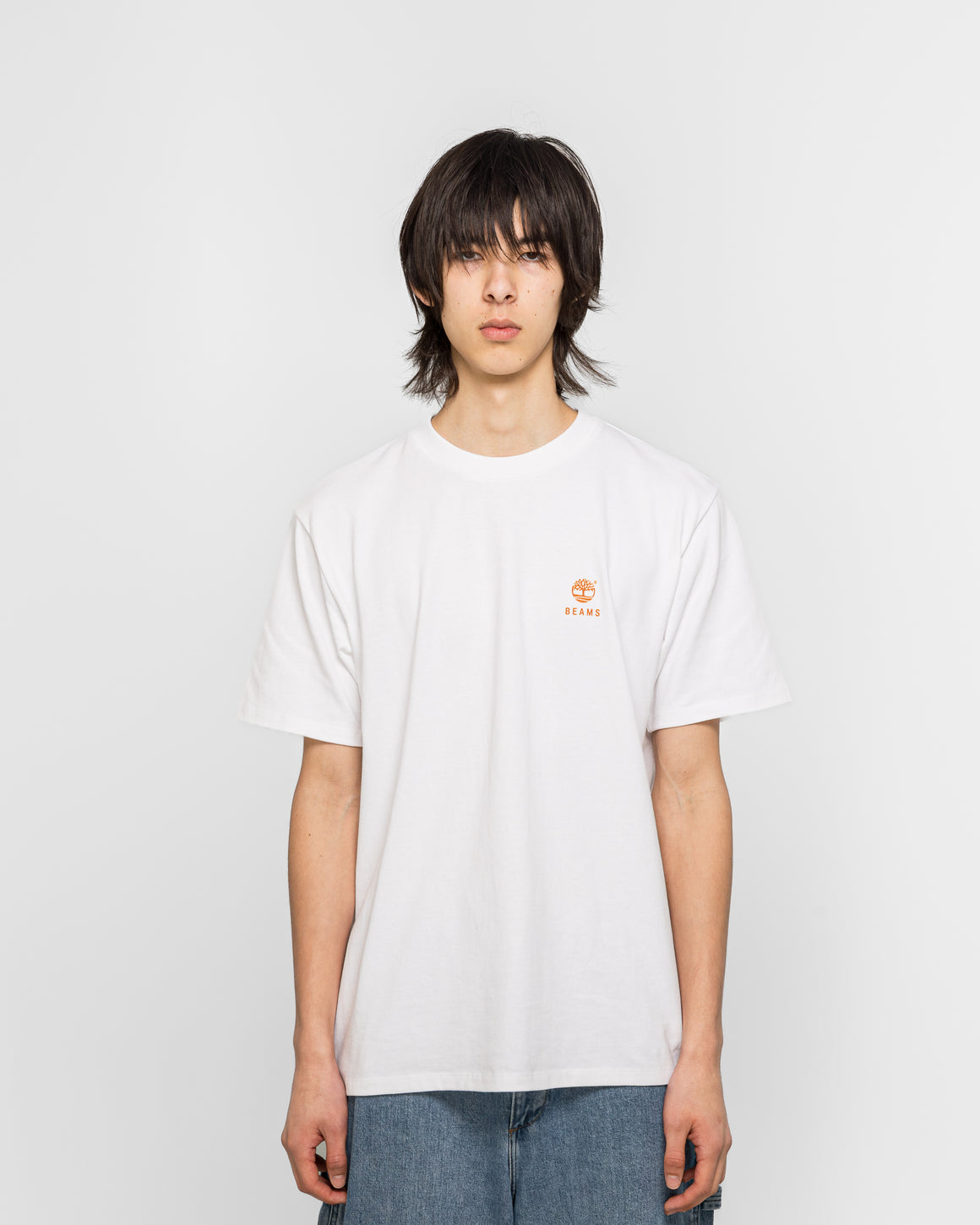 Timberland - Cotton Print T-Shirt x BEAMS - White - UP THERE