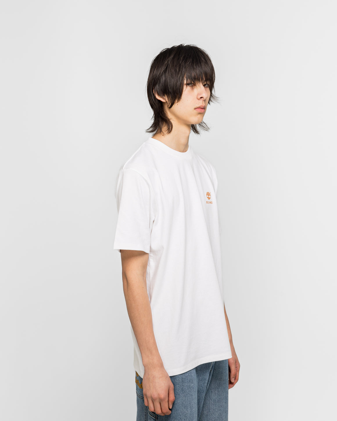 Timberland - Cotton Print T-Shirt x BEAMS - White - UP THERE