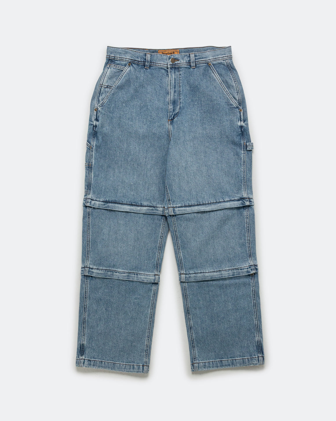 Timberland - Denim Carpenter Zip-Off Pant x BEAMS - Light Wash - UP THERE