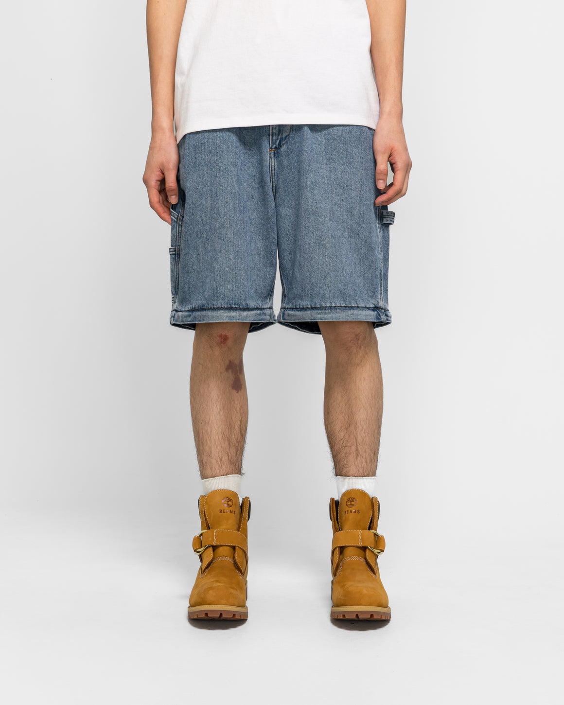 Timberland - Denim Carpenter Zip-Off Pant x BEAMS - Light Wash - UP THERE