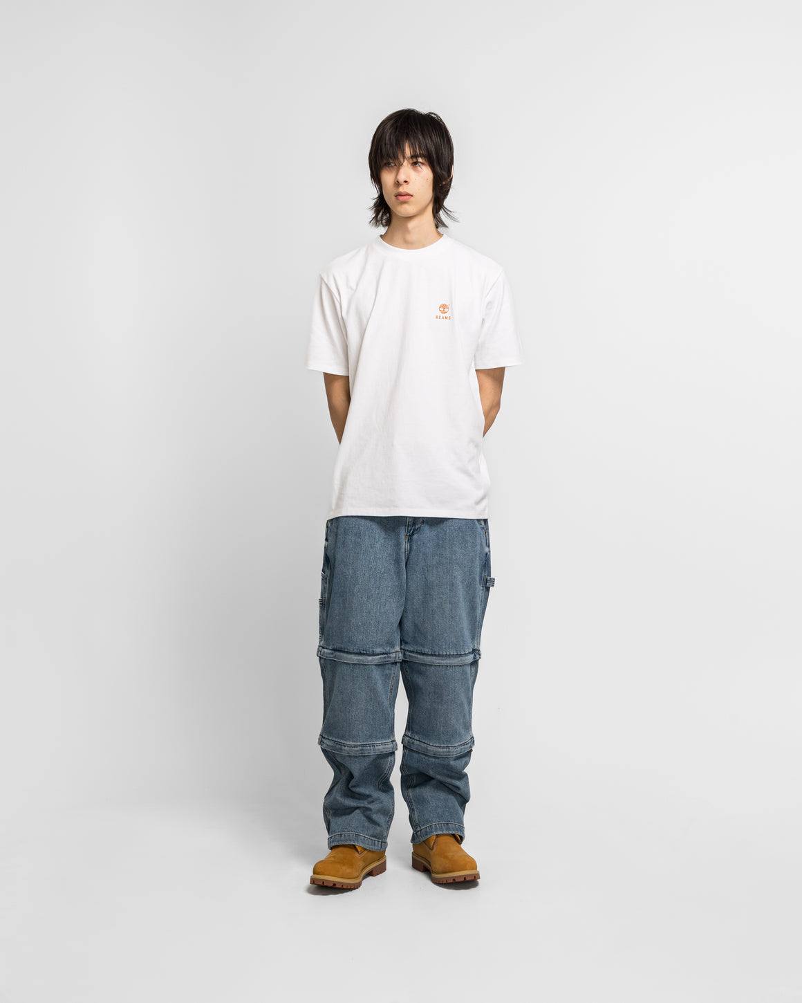 Timberland - Denim Carpenter Zip-Off Pant x BEAMS - Light Wash - UP THERE