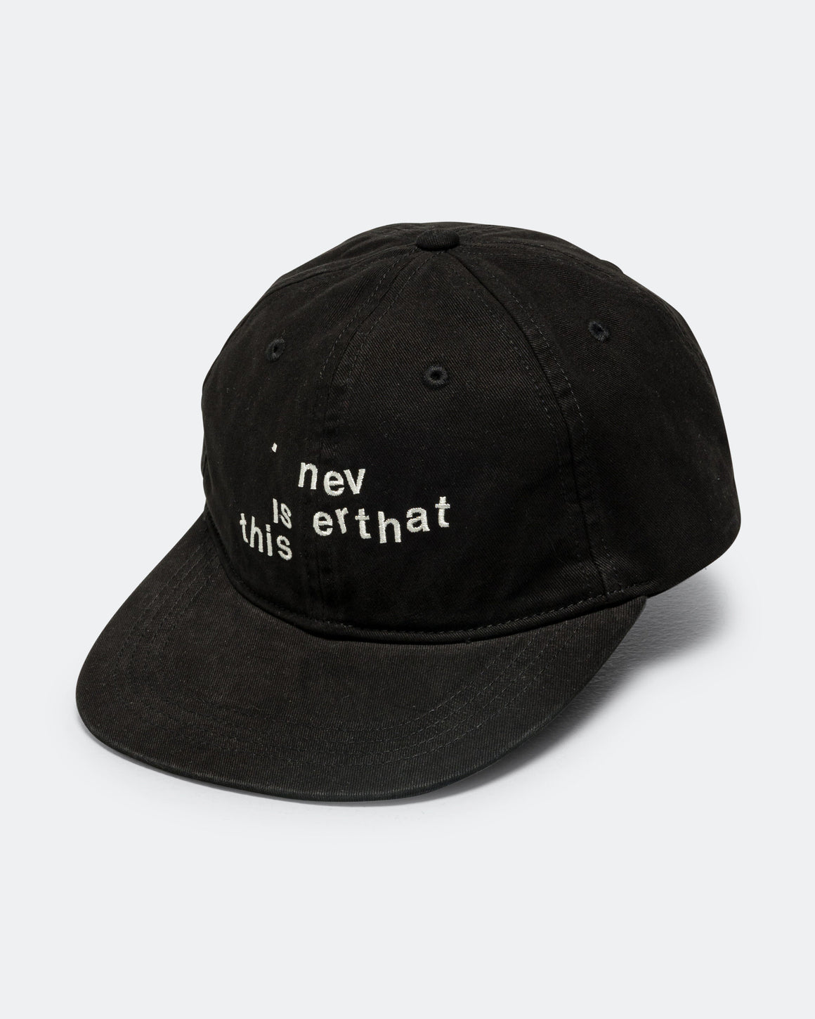 thisisneverthat - Broken Logo Cap - Black - UP THERE