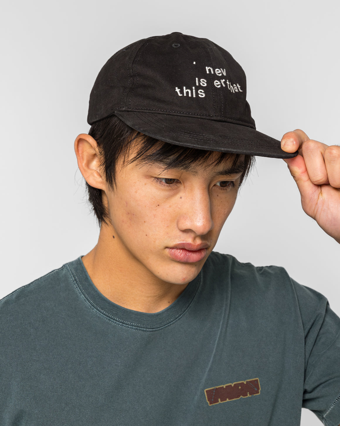 thisisneverthat - Broken Logo Cap - Black - UP THERE