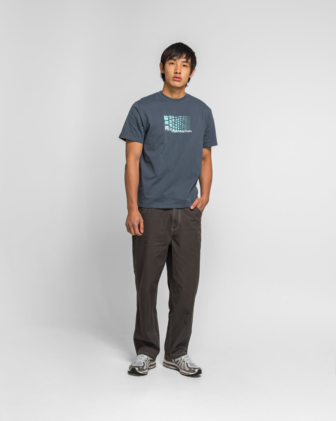 thisisneverthat - Cellular Tee - Faded Navy - UP THERE