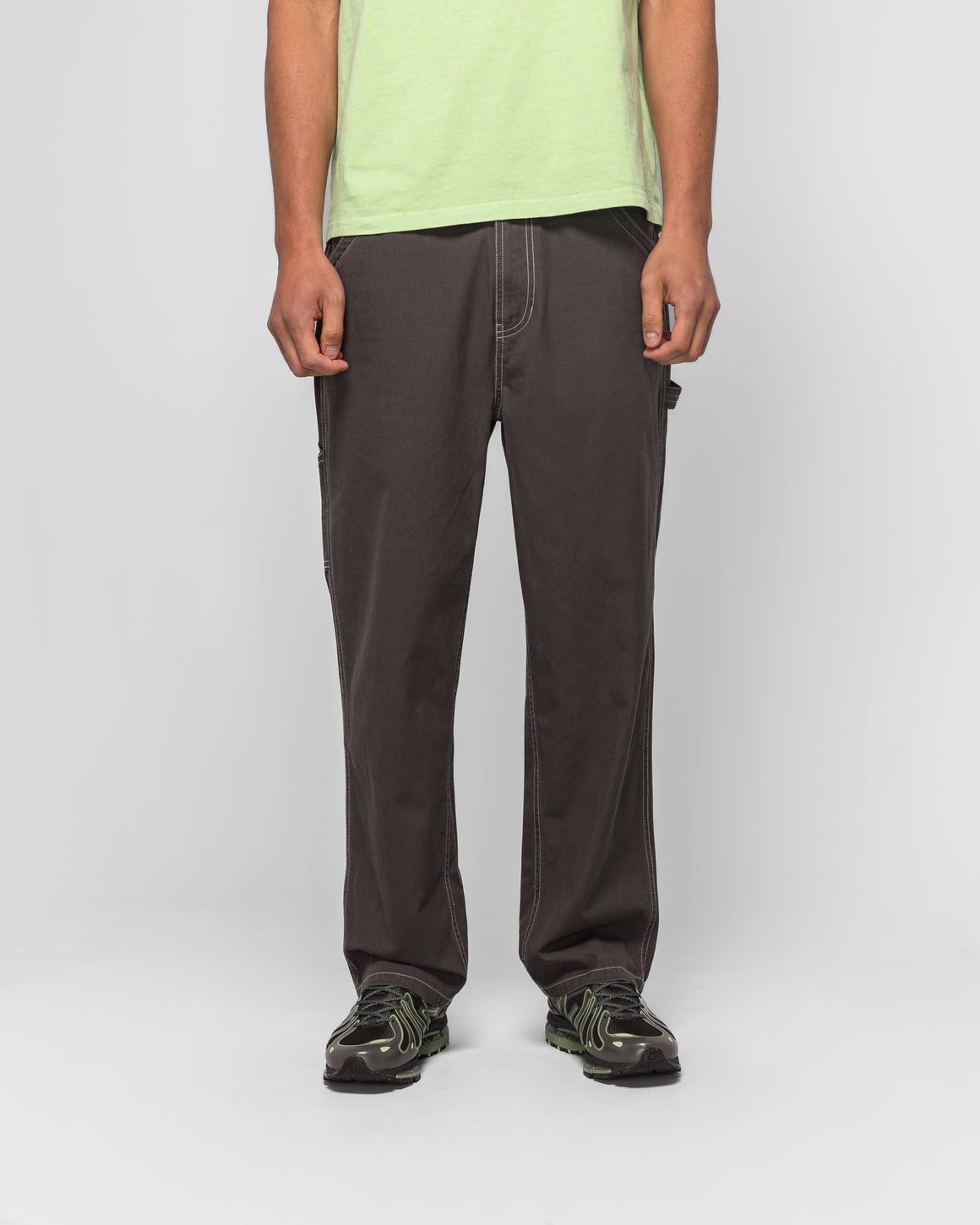 thisisneverthat - Washed Canvas Work Pant - Charcoal - UP THERE