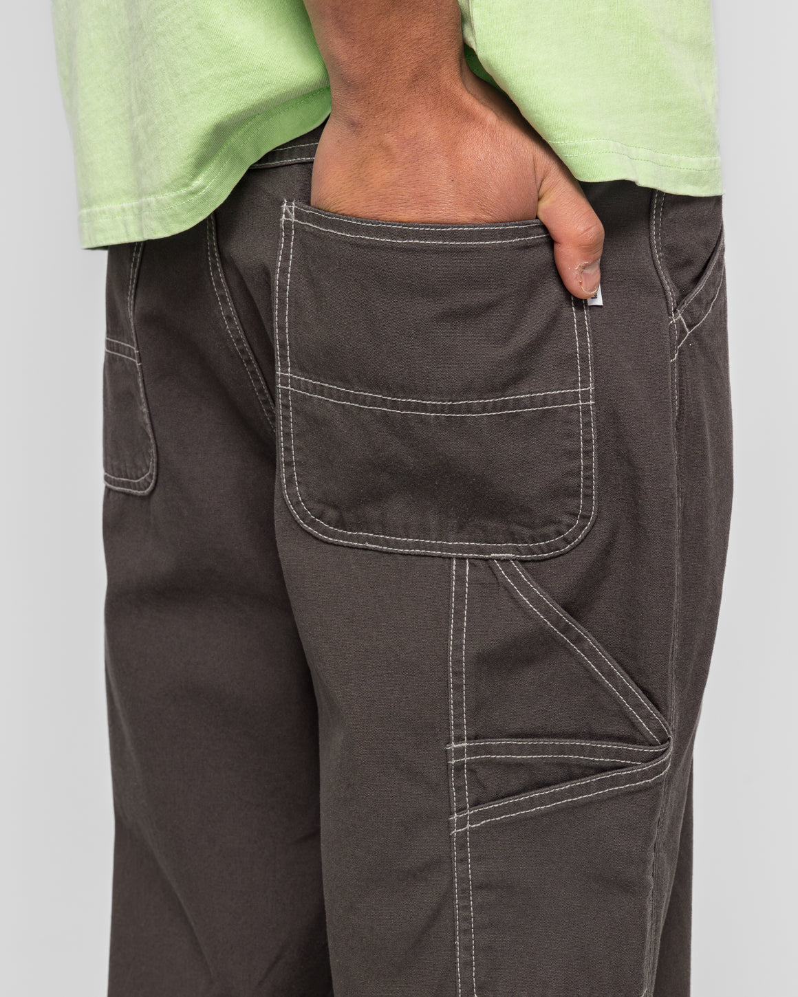 thisisneverthat - Washed Canvas Work Pant - Charcoal - UP THERE