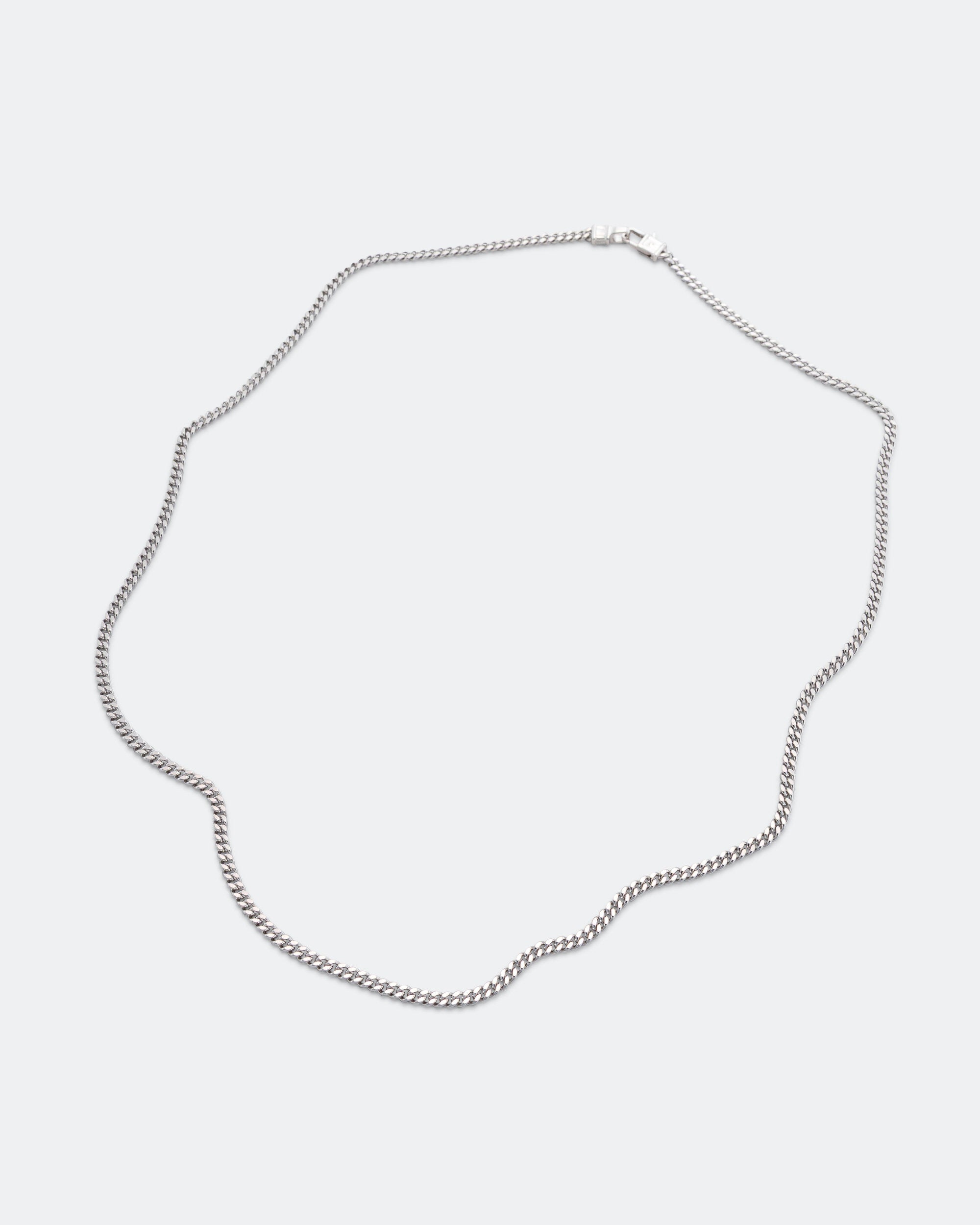 Tom Wood Curb Chain M - 925 Silver | UP THERE Tom Wood Curb Chain M - 925 Silver | UP THERE