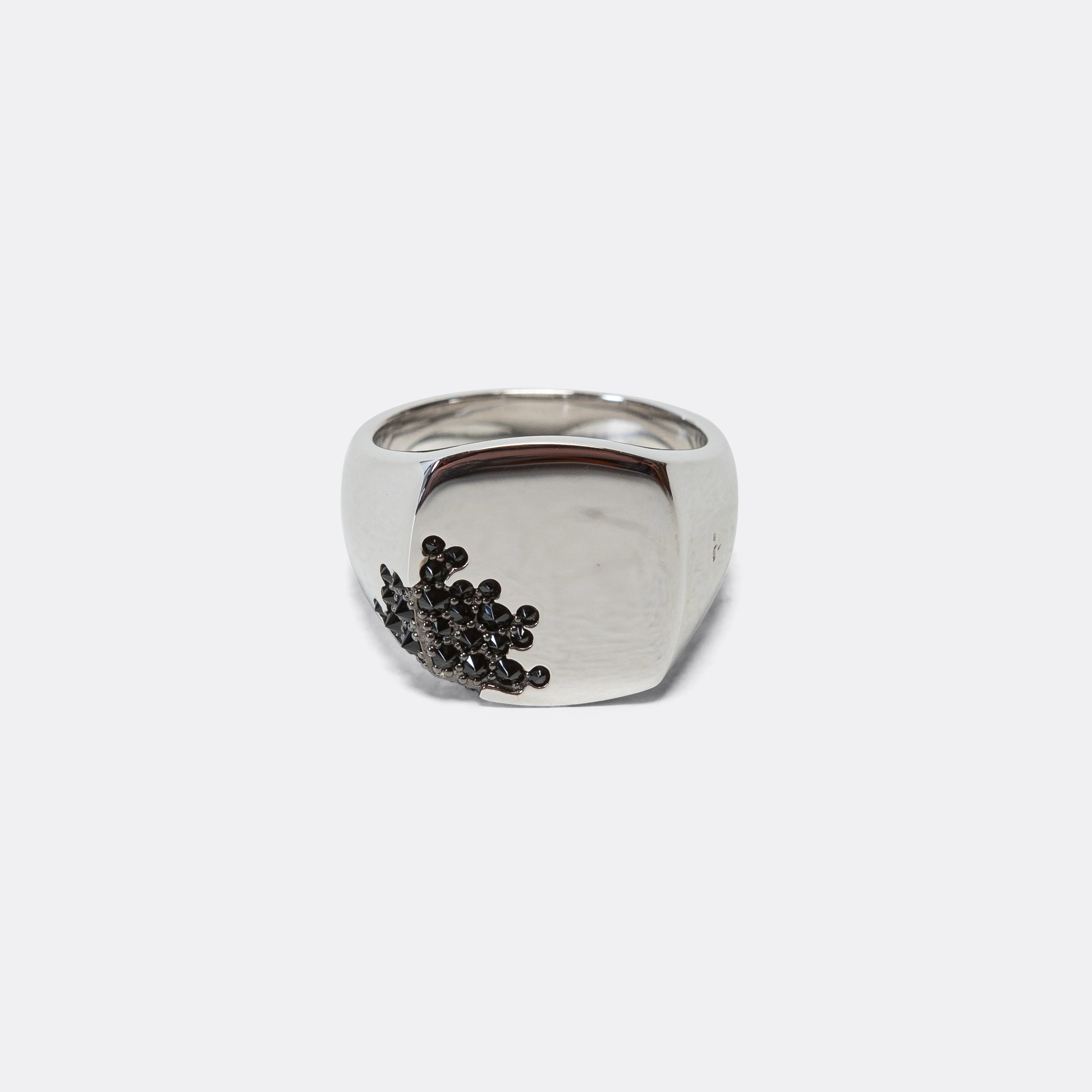 Tom Wood Cushion Ring - Black Molecule | UP THERE