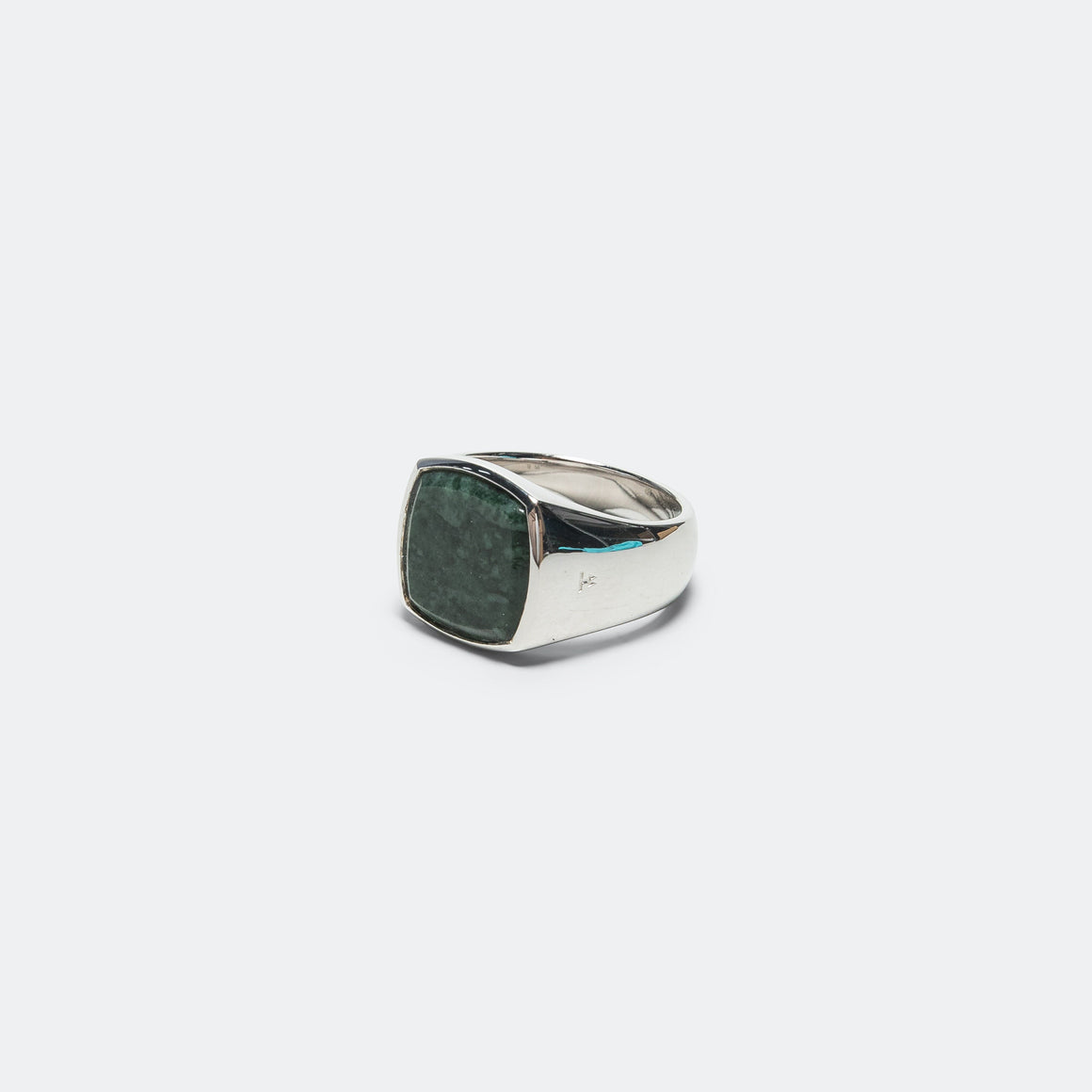 Tom Wood - Cushion Ring - Green Marble - UP THERE