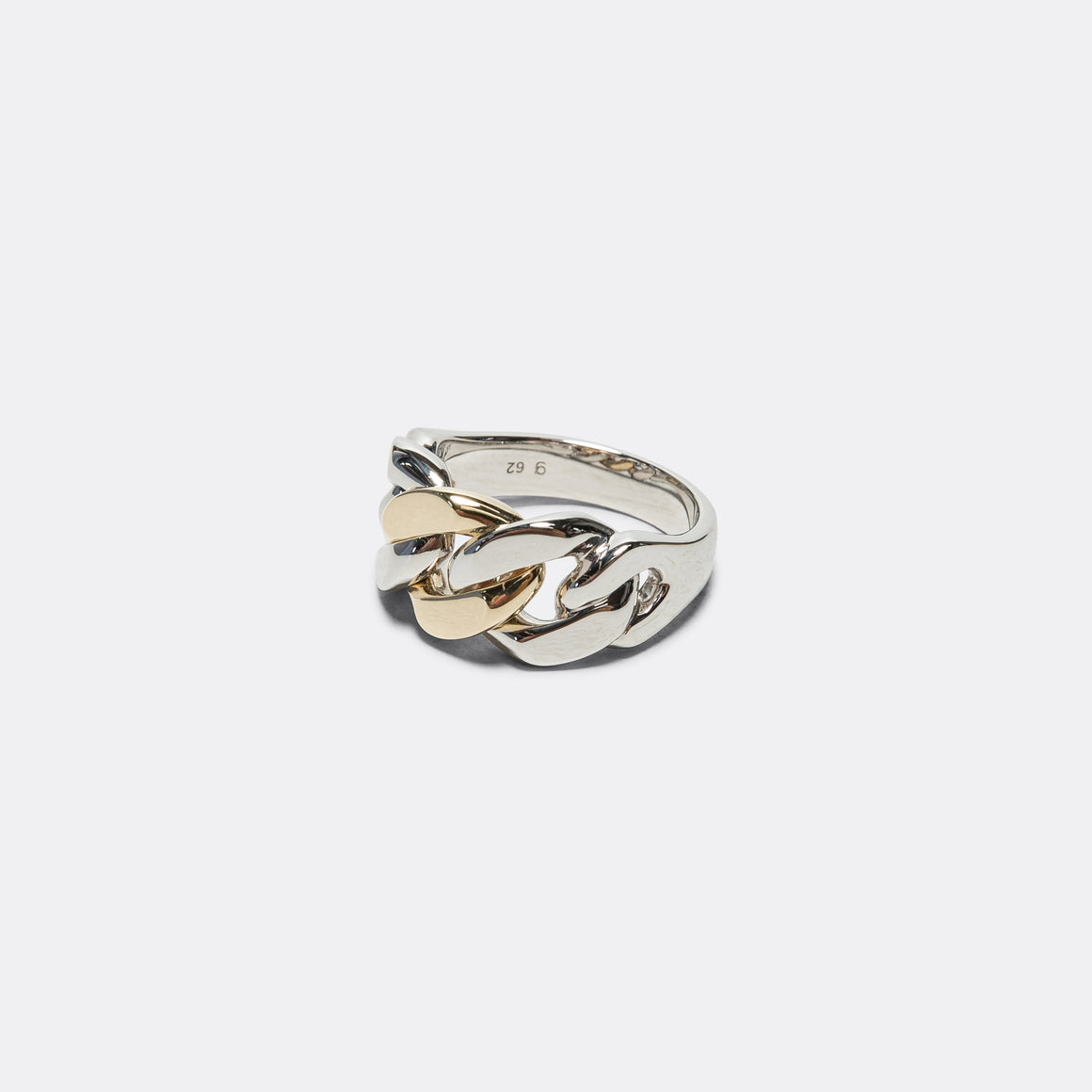 Dean Ring Duo - 925 Silver/9K Gold