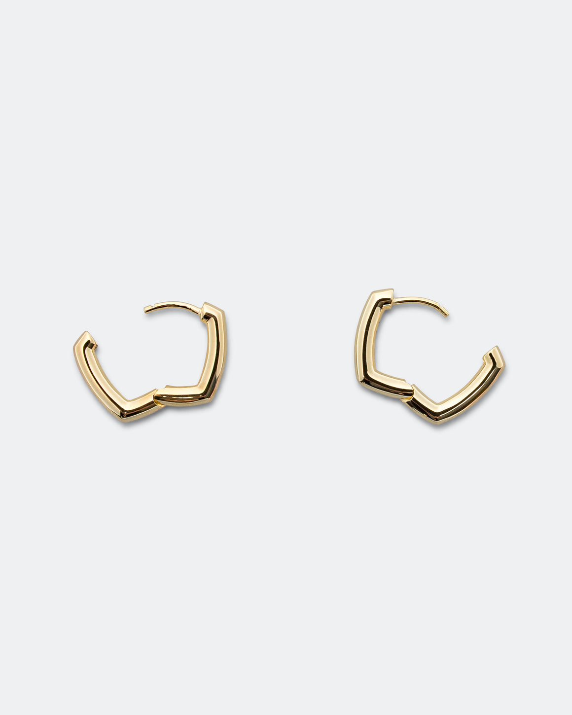 Tom Wood - Frame Hoops Small - 18K Gold/925 Silver - UP THERE