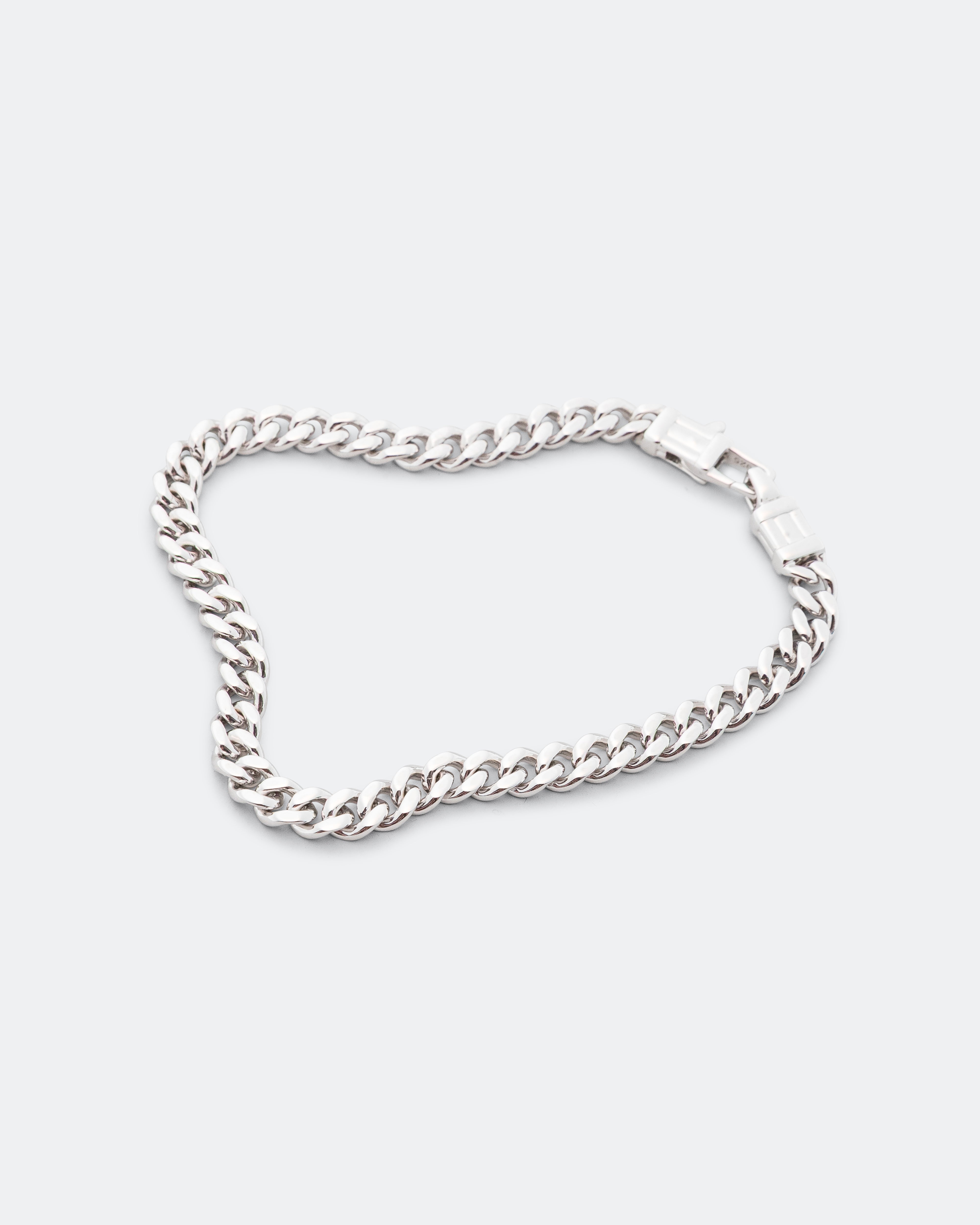 Tom Wood ブレスレット Curb Bracelet シルバー Tom Wood - Curb Bracelet L - 925 Sterling Silver | UP THERE