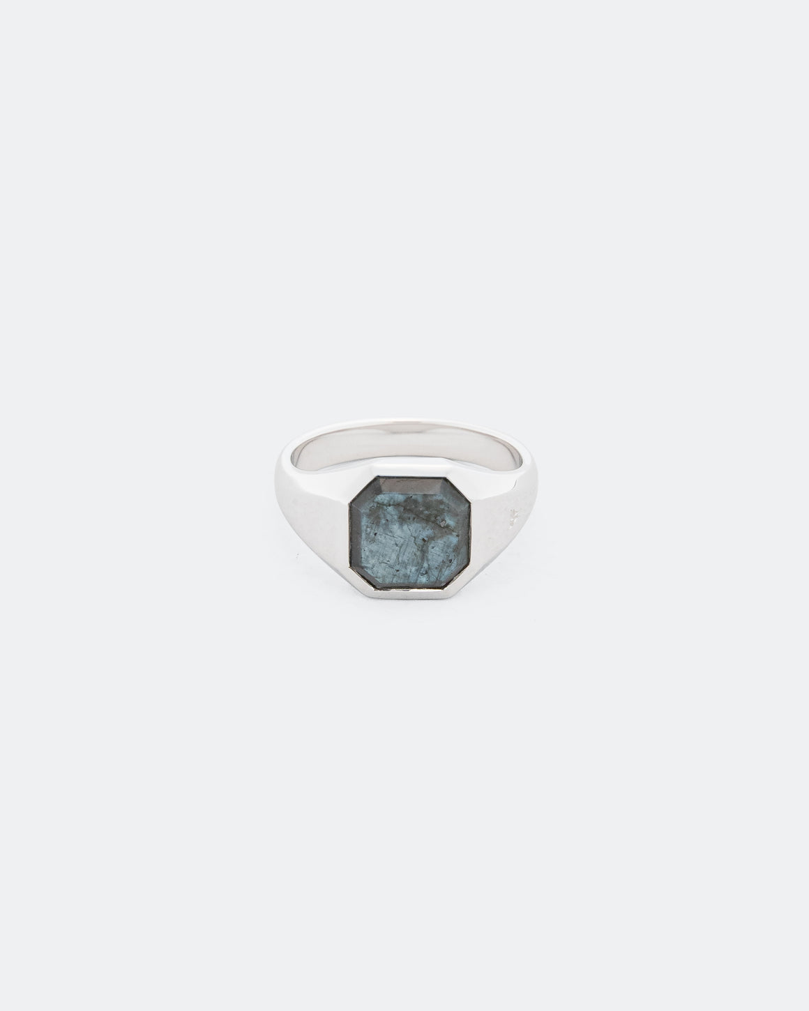 Tom Wood - Dan Ring Black Larvikite - 925 Sterling Silver - UP THERE
