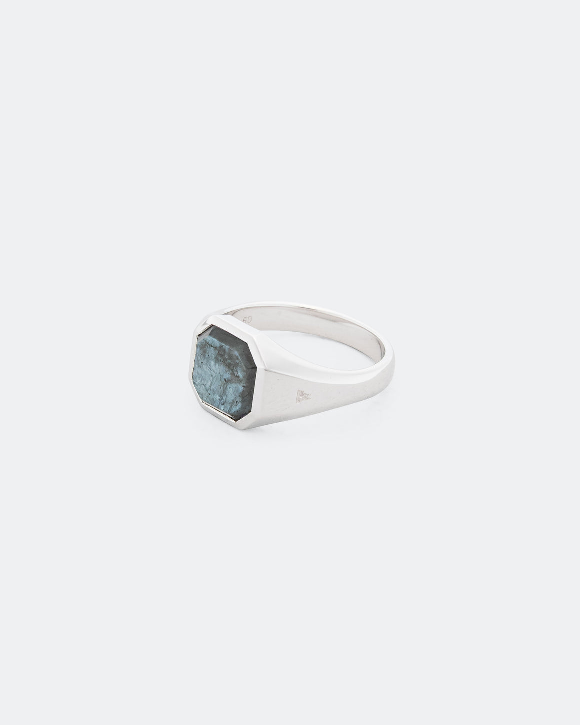 Tom Wood - Dan Ring Black Larvikite - 925 Sterling Silver - UP THERE