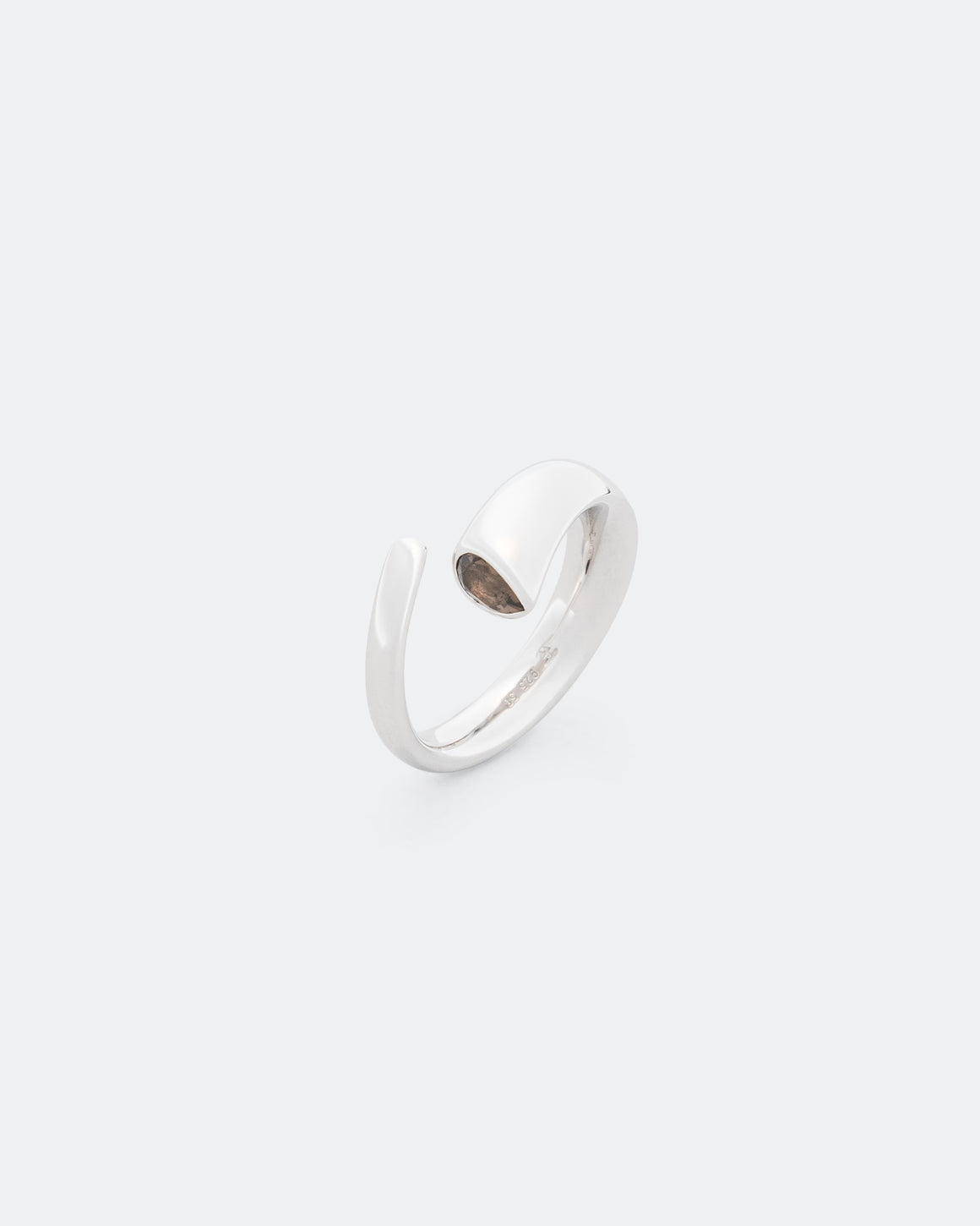 Tom Wood - Goat Ring Smoky Quartz - 925 Sterling Silver - UP THERE