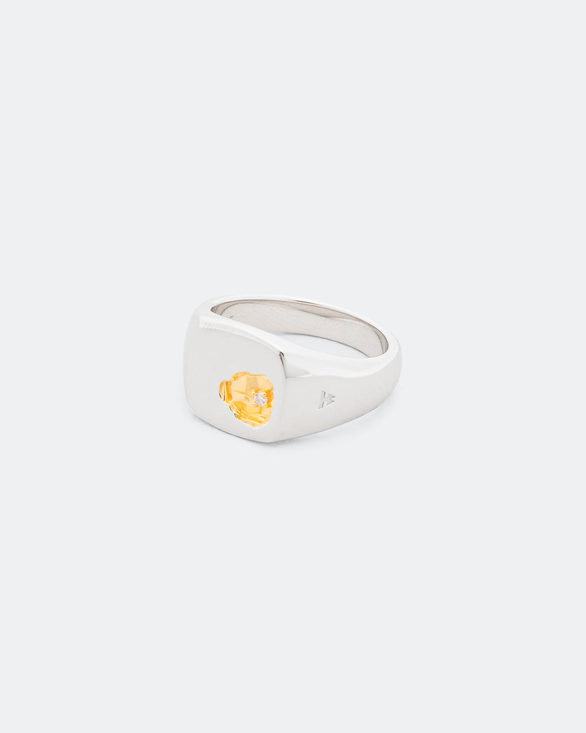 Tom Wood - Mined Ring Small Diamond - 18K Gold/925 Sterling Silver - UP THERE