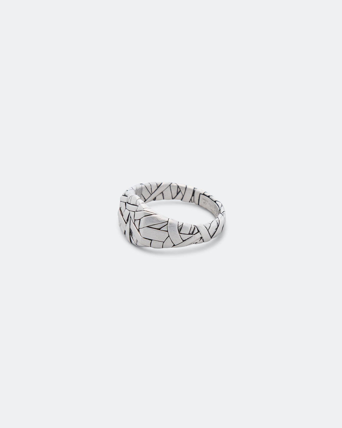 Tom Wood - Quilt Ring Small - 925 Silver - UP THERE