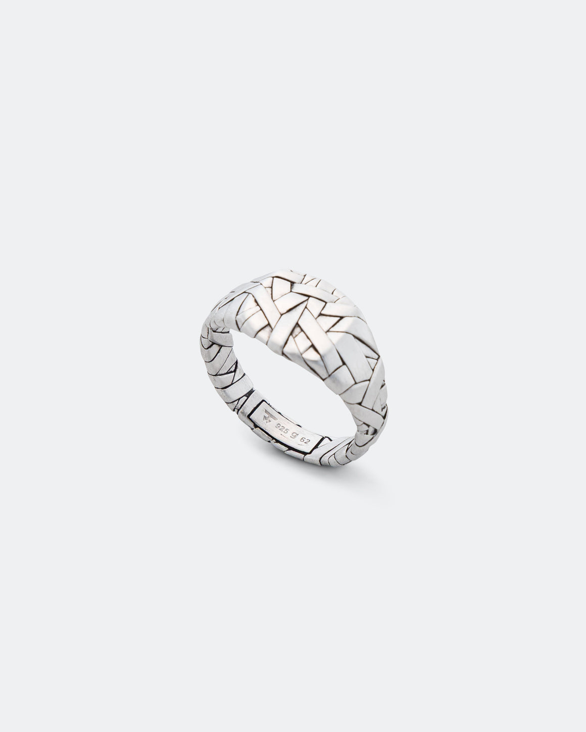 Tom Wood - Quilt Ring Small - 925 Silver - UP THERE