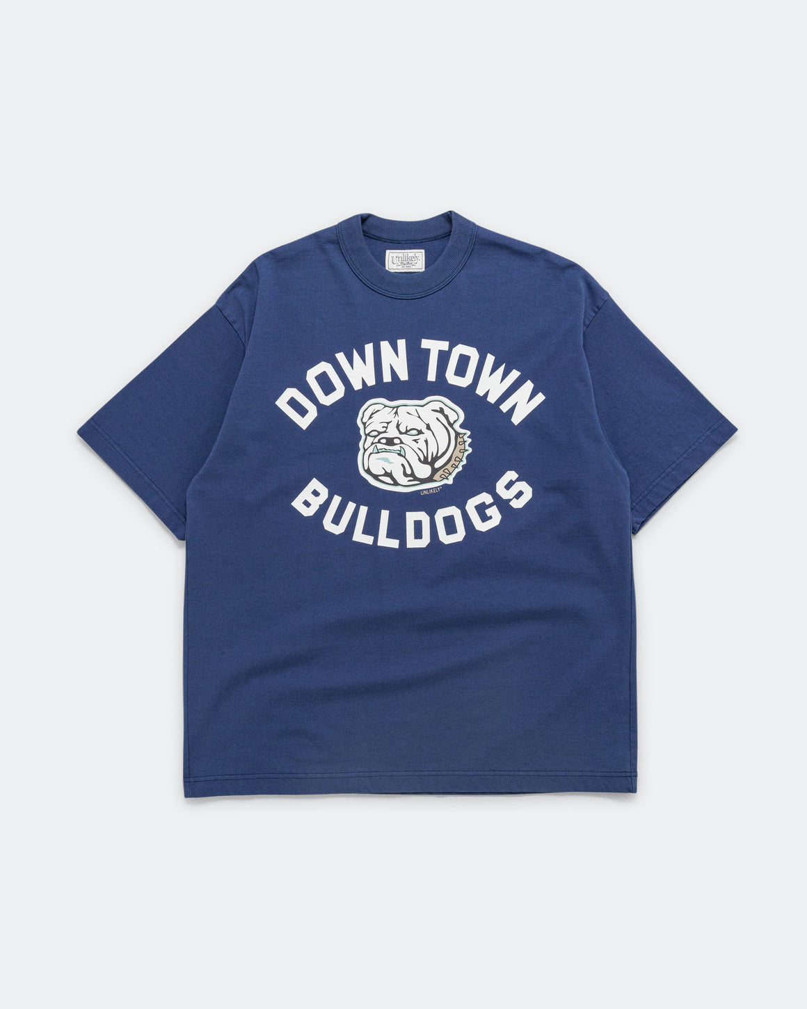 Unlikely - Authentic Graphic Tee BULLDOGS - Blue - UP THERE