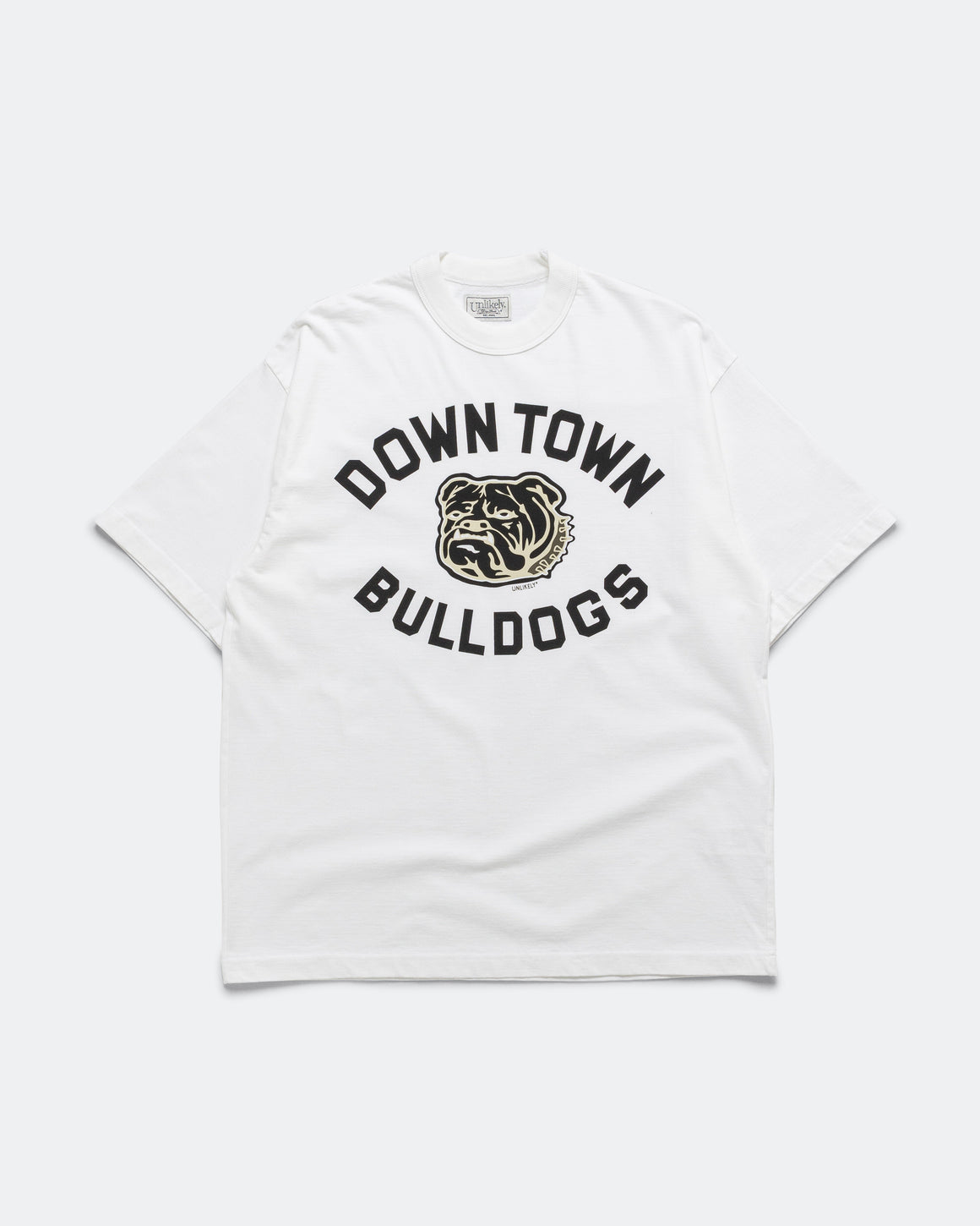 Unlikely - Authentic Graphic Tee BULLDOGS - White - UP THERE