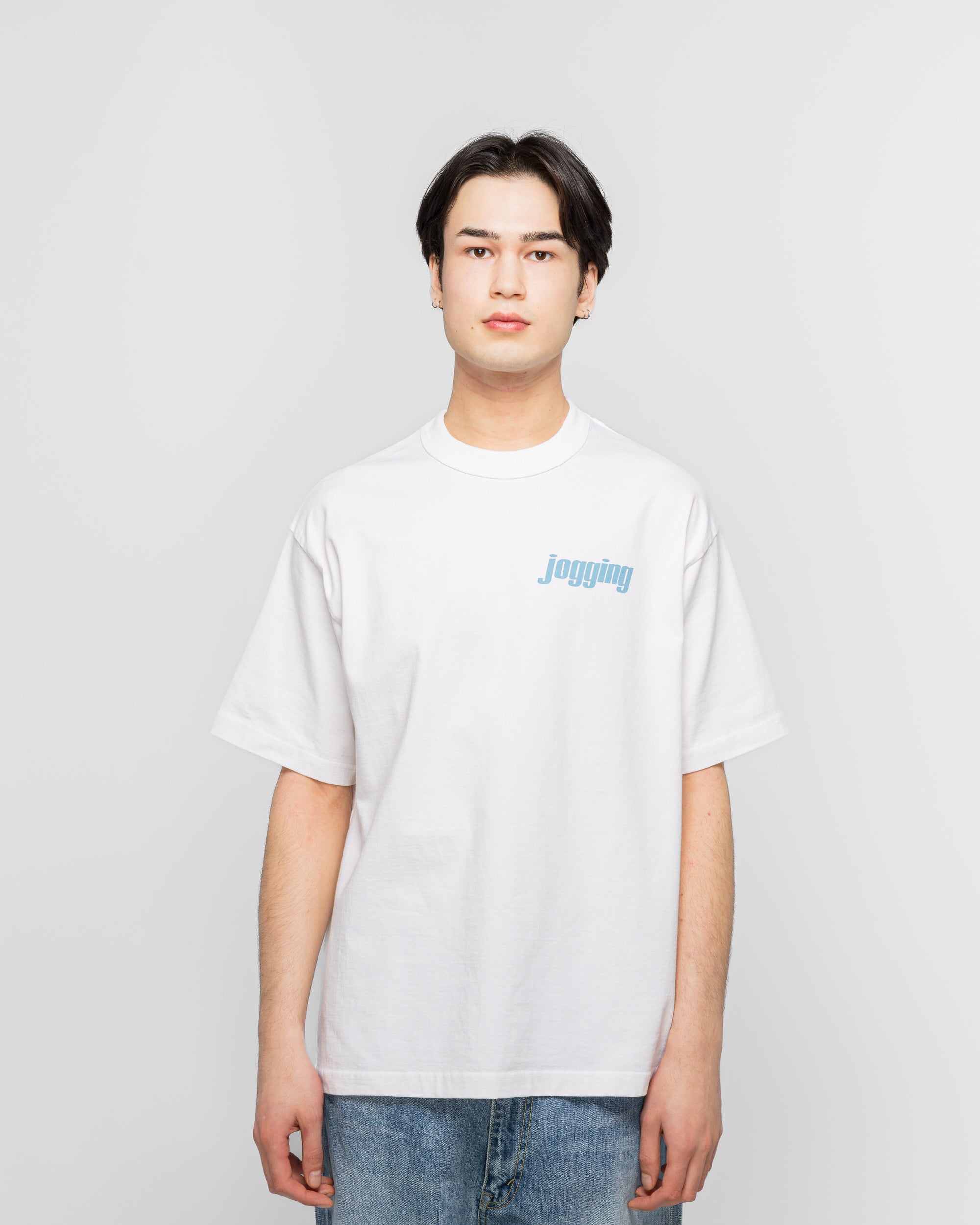 Unlikely - Authentic Graphic Tee Jogging - White | UP THERE