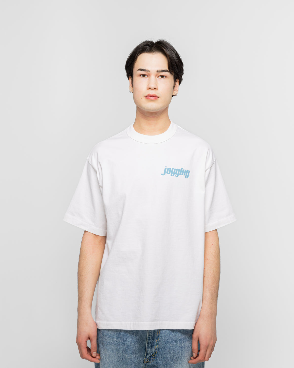 Unlikely - Authentic Graphic Tee Jogging - White - UP THERE