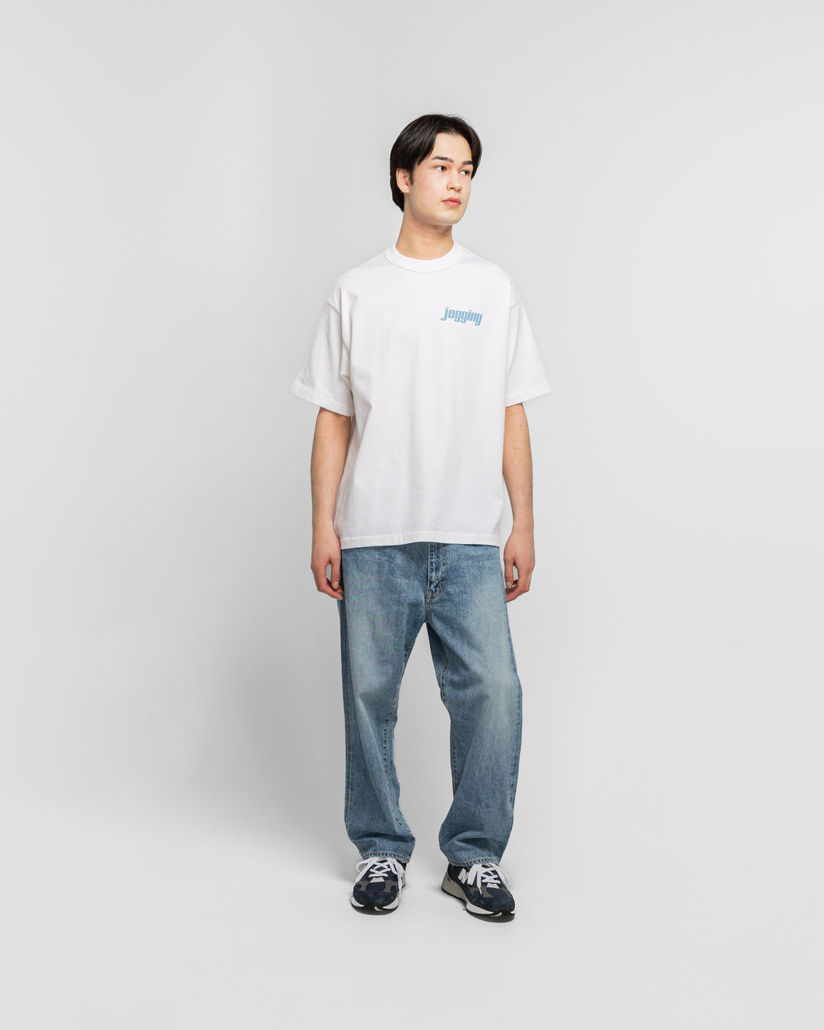 Unlikely - Authentic Graphic Tee Jogging - White - UP THERE