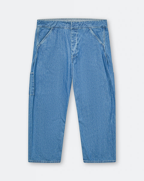 【最安値】 Unlikely Coverall Indigo Denim Unlikely - Chopped Coverall Bottoms - Used Indigo | UP THERE