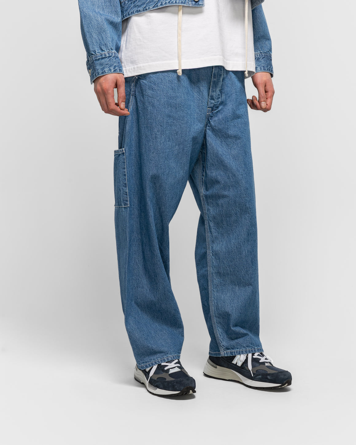Unlikely - Chopped Coverall Bottoms - Used Indigo - UP THERE