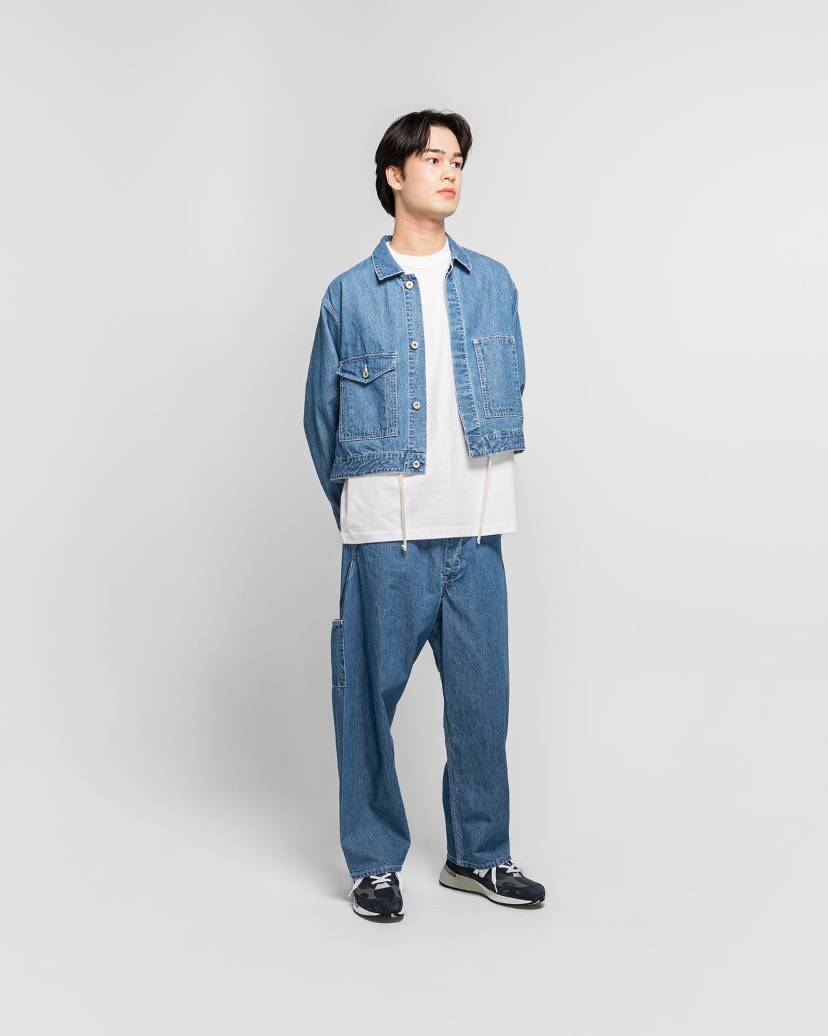 Unlikely - Chopped Coverall Bottoms - Used Indigo - UP THERE