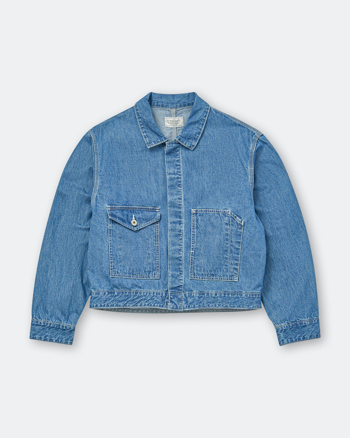 Unlikely - Chopped Coverall Tops - Used Indigo - UP THERE