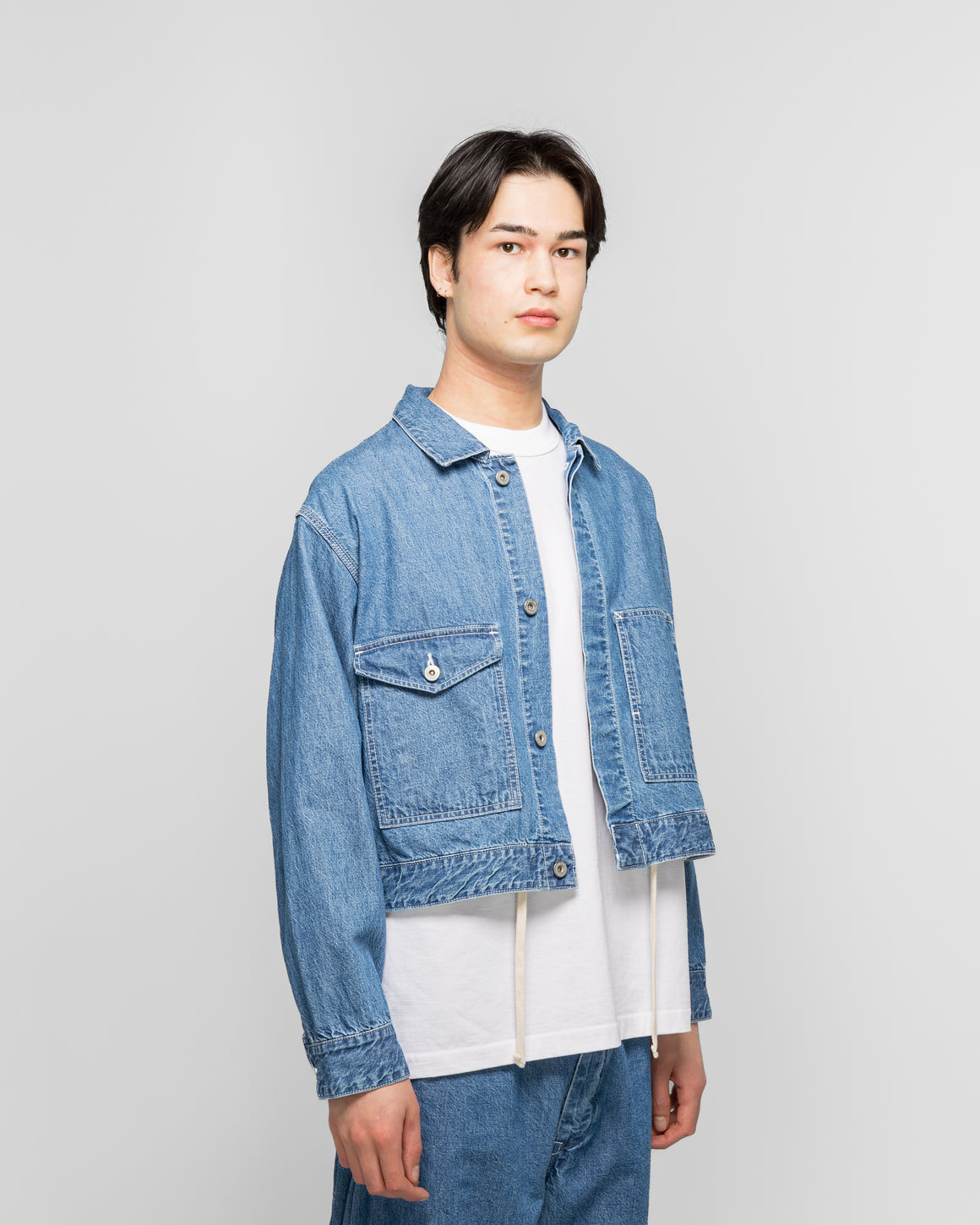 Unlikely - Chopped Coverall Tops - Used Indigo - UP THERE