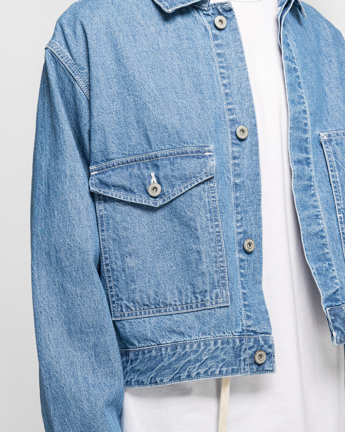 Unlikely - Chopped Coverall Tops - Used Indigo - UP THERE