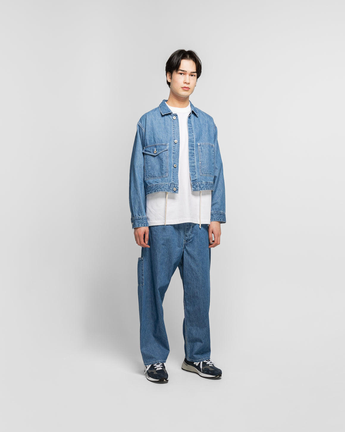 Unlikely - Chopped Coverall Tops - Used Indigo - UP THERE