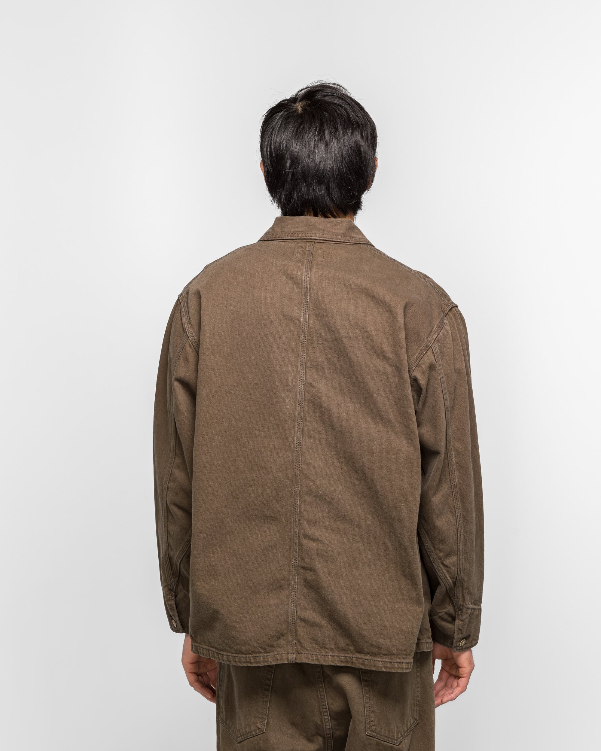 Unlikely - Chore Jacket Color Denim - Brown Wash | UP THERE