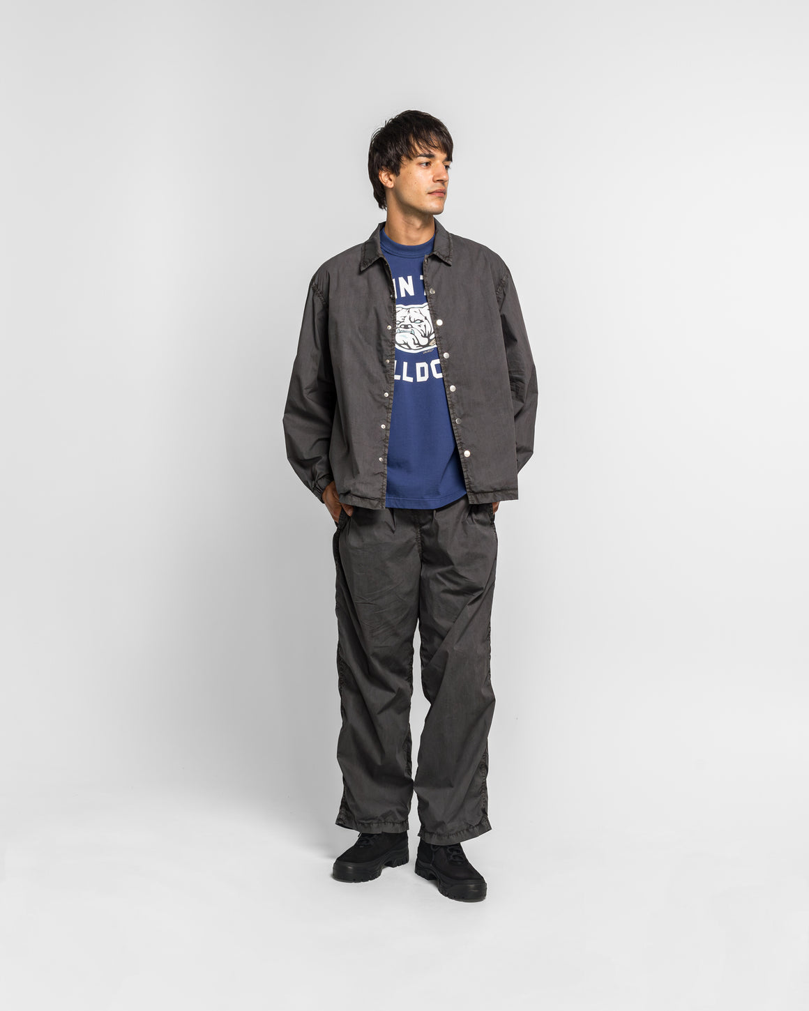 Unlikely - Coach Shirts Jacket - Black - UP THERE