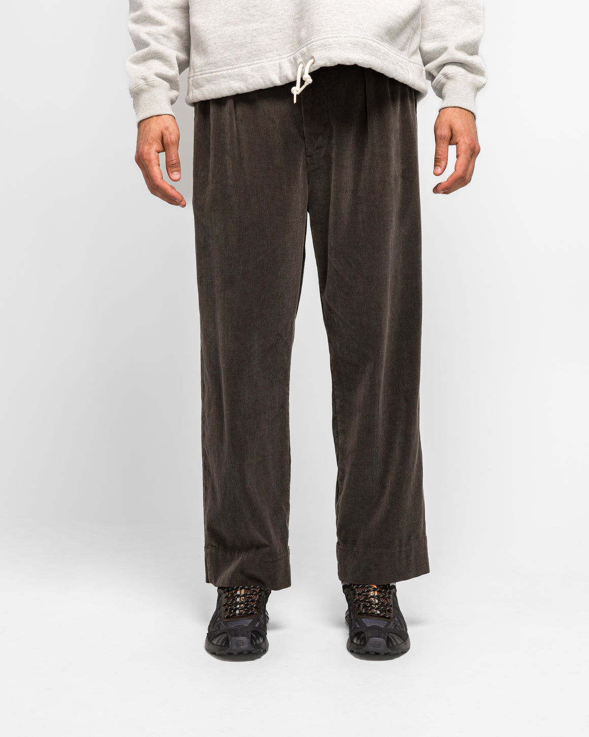 Unlikely - Corduroy 2P Trousers - Charcoal Grey - UP THERE