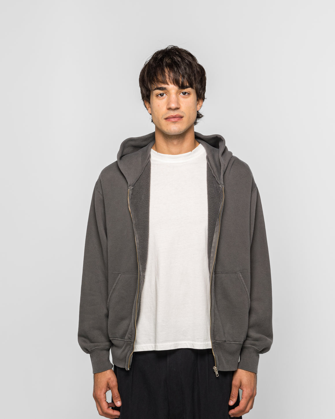 Unlikely - Raglan Zip Hoodie - Black - UP THERE