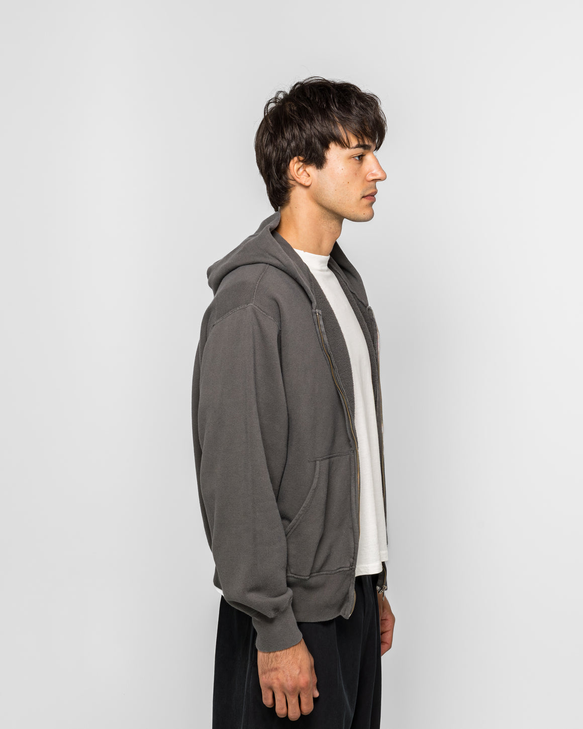 Unlikely - Raglan Zip Hoodie - Black - UP THERE
