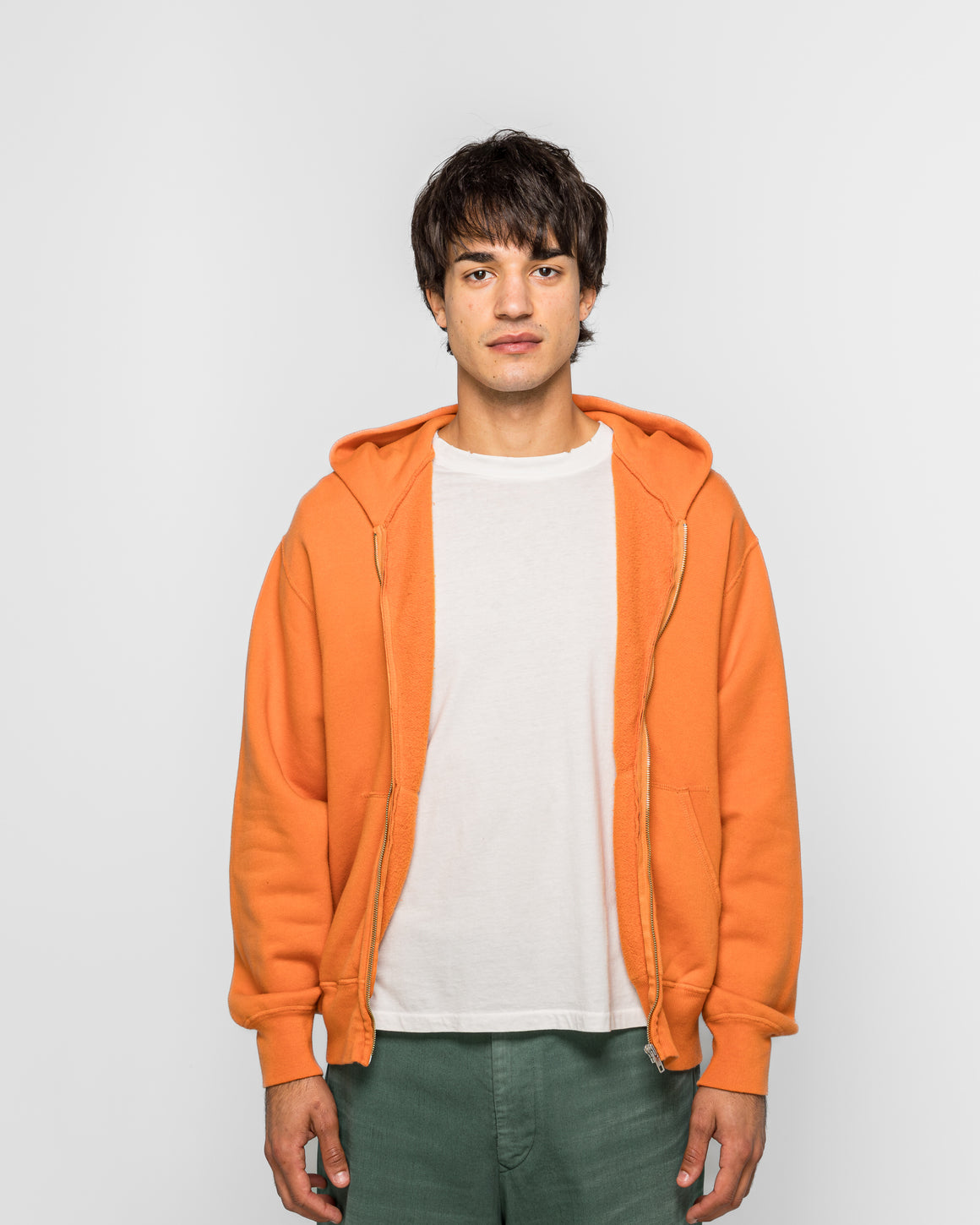 Unlikely - Raglan Zip Hoodie - Orange - UP THERE