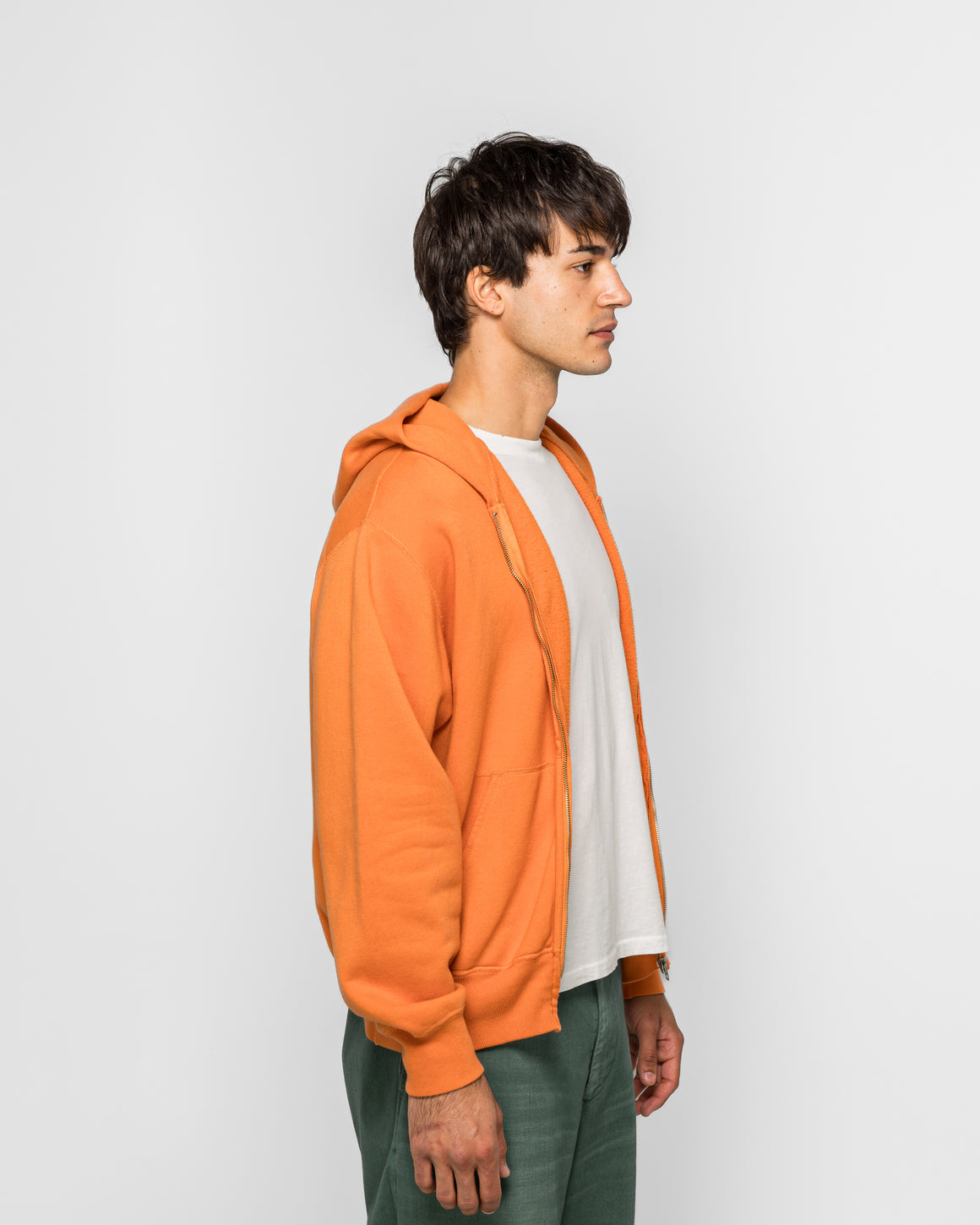 Unlikely - Raglan Zip Hoodie - Orange - UP THERE